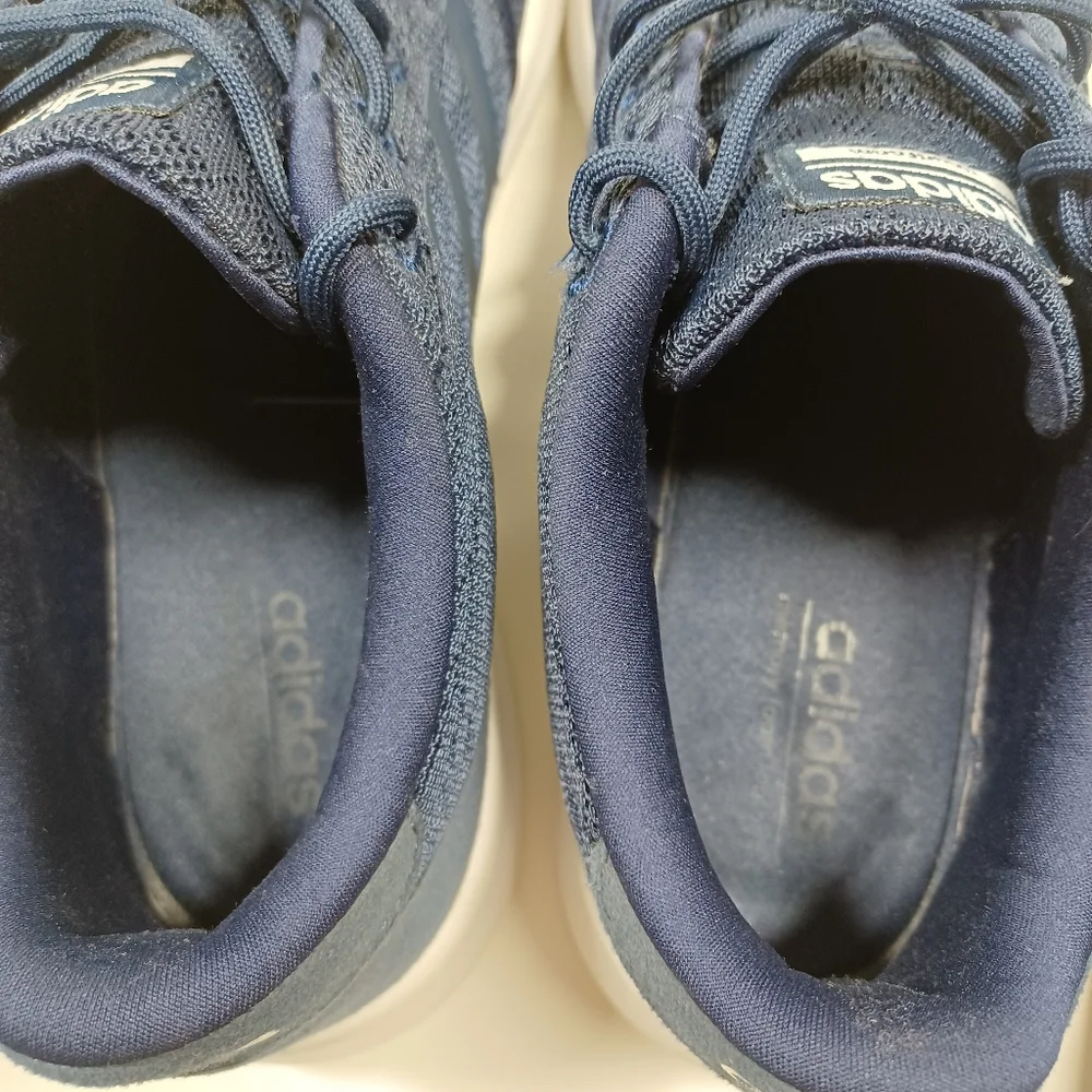 Adidas Cloudfoam Memory Foam Trainers Sneakers Tennis Shoes Navy Blue Women's  9